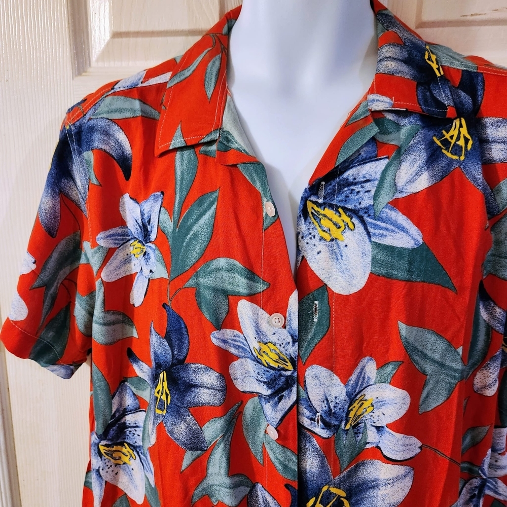 NWT CAMP COSTA HAWAIIAN BUTTON DOWN SHIRT
